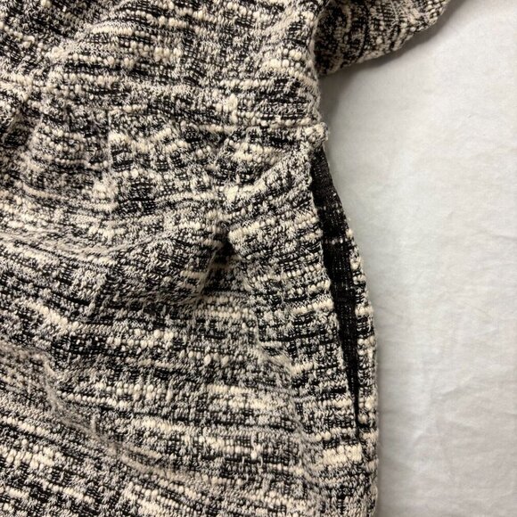 BOBEAU 3/4 Sleeve Peplum Pullover Pockets Knit Black Heather Size Medium - Picture 2 of 4